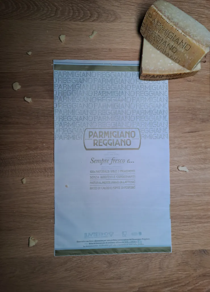 Parmesaanin säilytyspussi (Ovtene®)