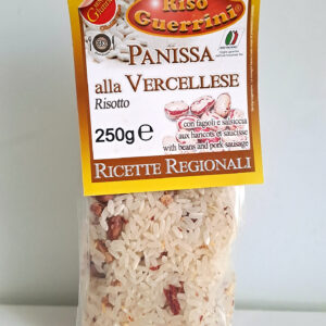 Papu- ja makkararisottosekoitus