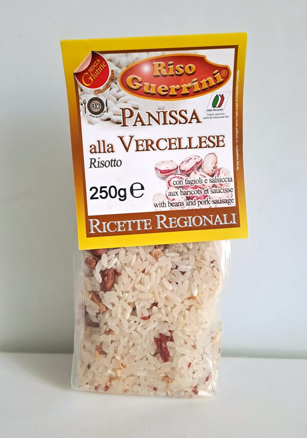 Papu- ja makkararisottosekoitus